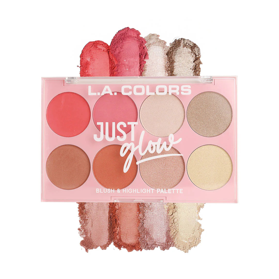 LA Colors Just Glow Blush and Highlight Palette