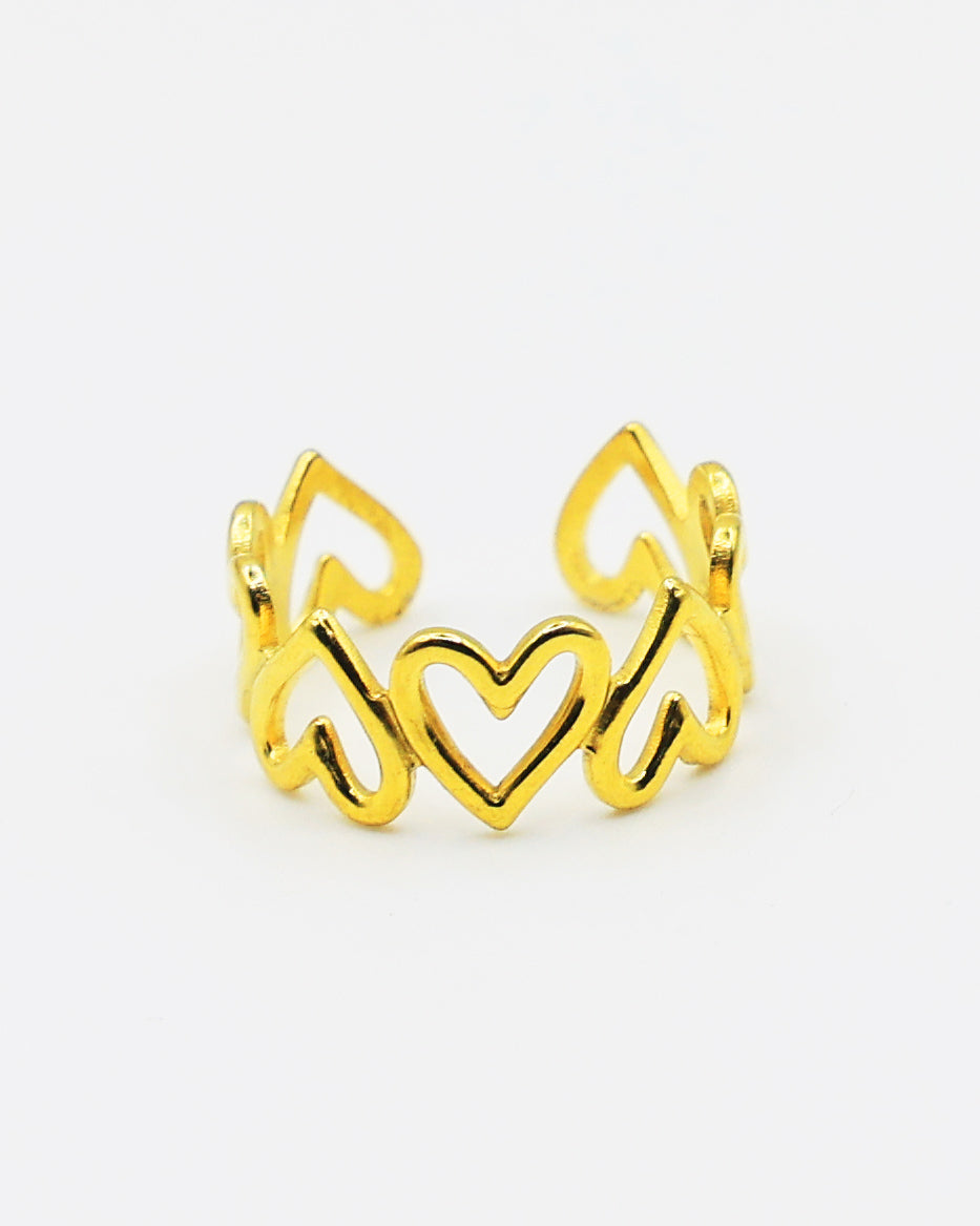 Small Hearts Ring