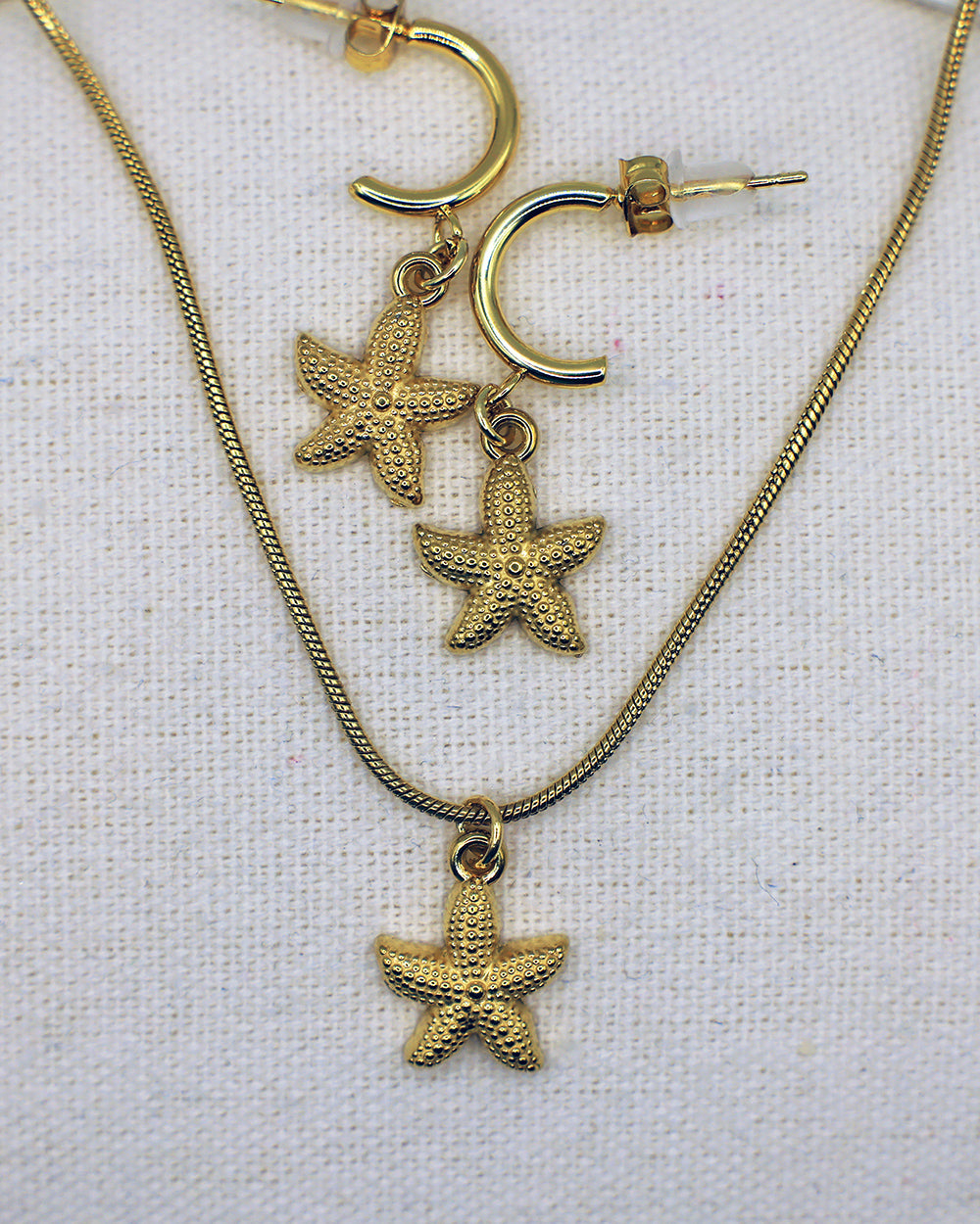 Starfish Earring and Necklace Set